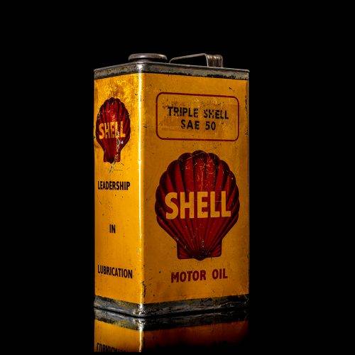 rare and unique collectible Shell oil can 1890 – 1958s edition